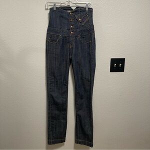 Vintage SK Denim High Waisted Dark Wash Jeans Size EU 38/6
